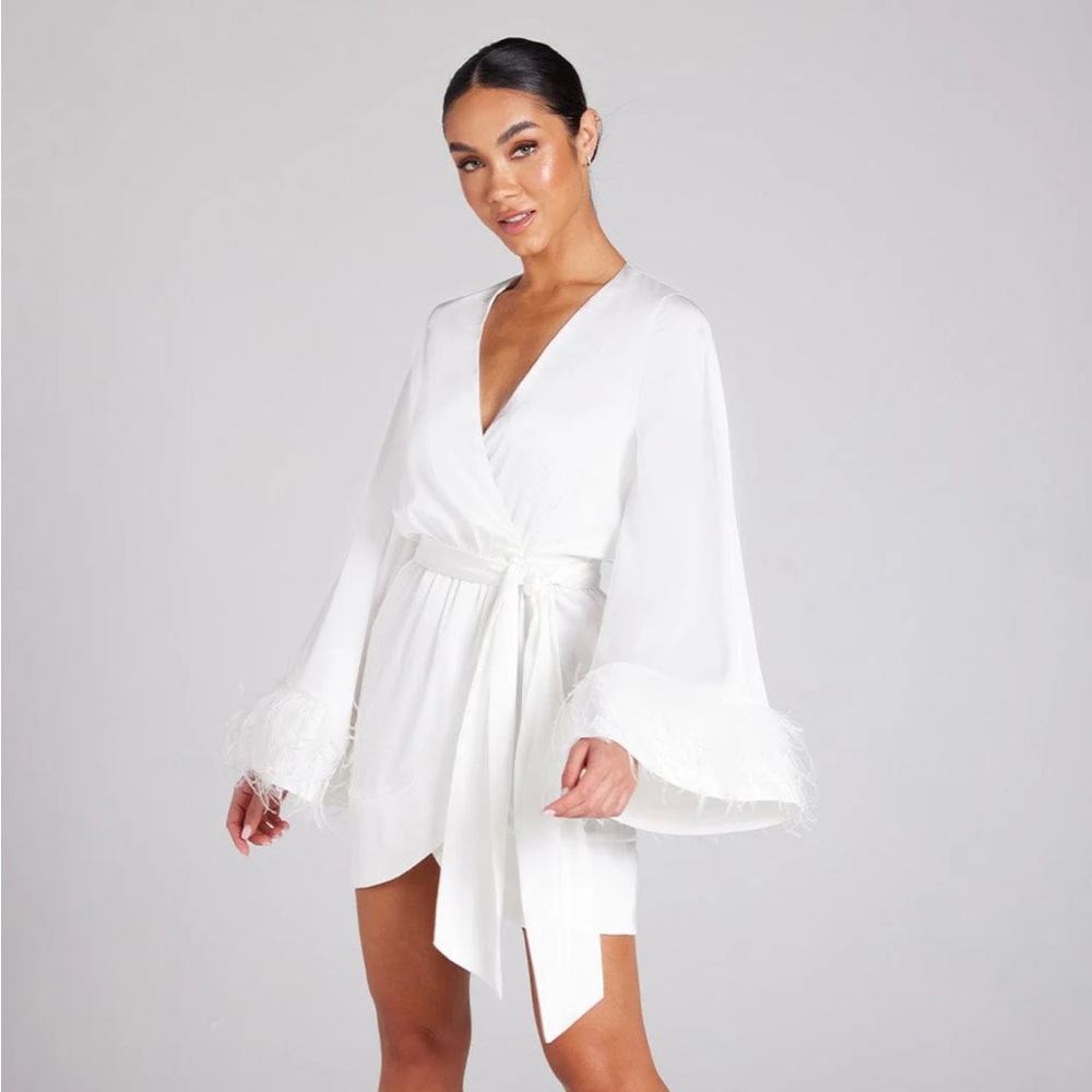 NWT Nadine Merabi Dina White Dress XS